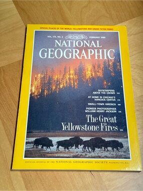 National Geographic Magazine Vol. 175 No. 2 The Great Yellowstone Fires Feb 1989